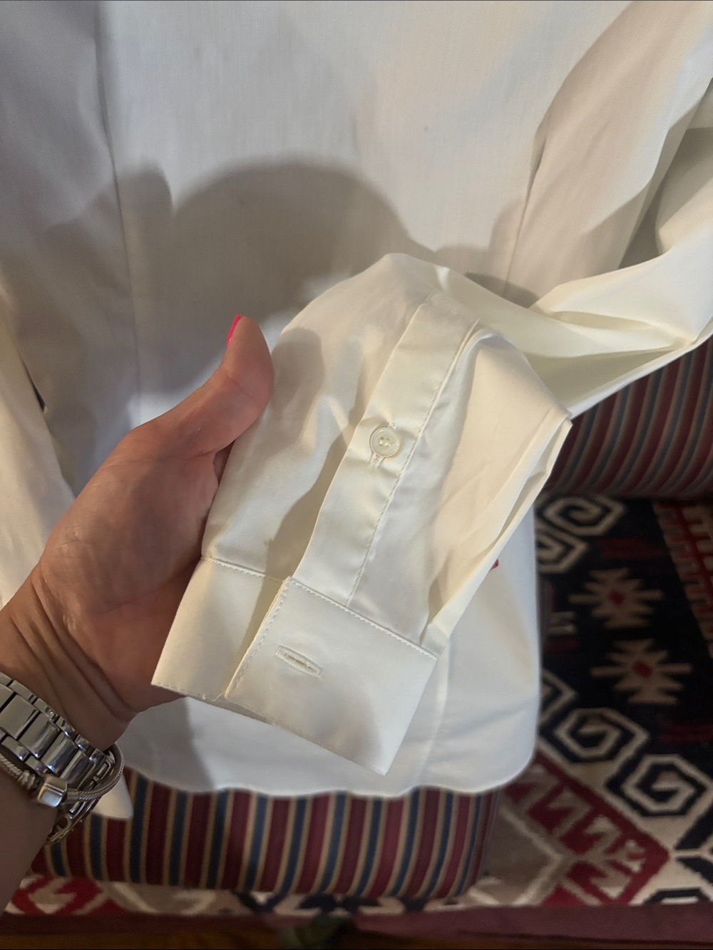 Burberry Classic White Women's Button-Down Shirt - Picture 5 of 5
